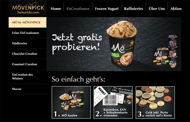 Mövenpick Mö kostenlos probieren