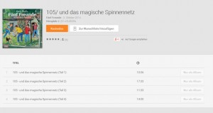 Hörspiel Fünf Freunde und das magische Spinnennetz kostenlos für Android