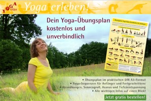 Kostenloser Yoga-Übungsplan im DIN A3 Format