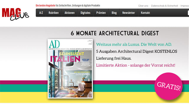 Architectural Digest kostenlos