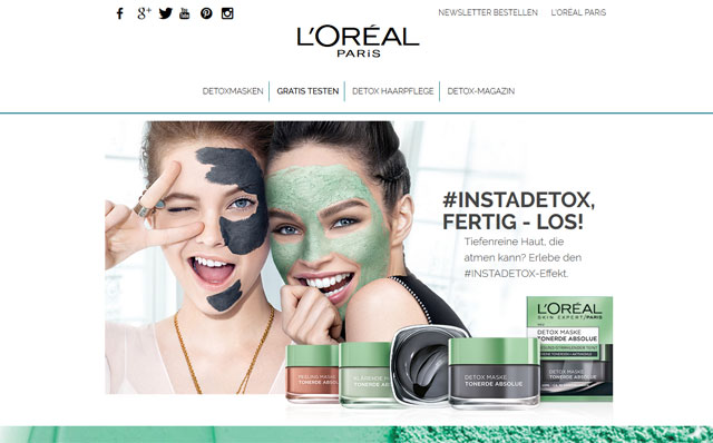 Loreal Tonerde Maske Gratisprobe