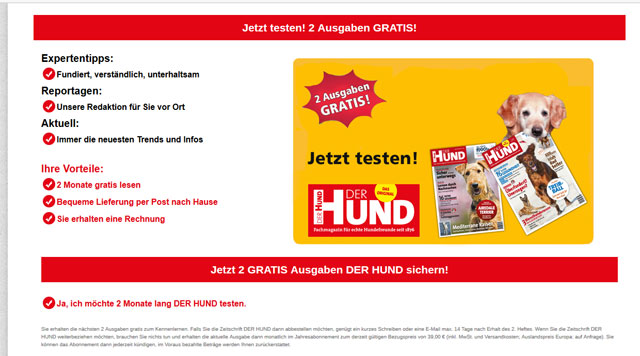 Der Hund Zeitschrift gratis