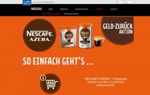 Nescafe Azera gratis testen