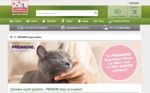 Premiere Katzenstreu gratis