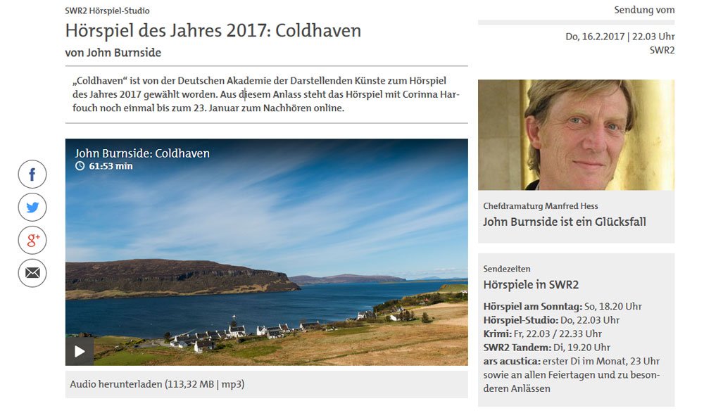 Hörspiel Coldhaven kostenlos